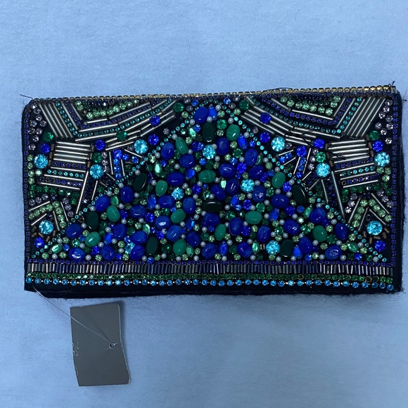 Anthropologie Handbags - Anthropologie Beaded Clutch by Ranna Gill